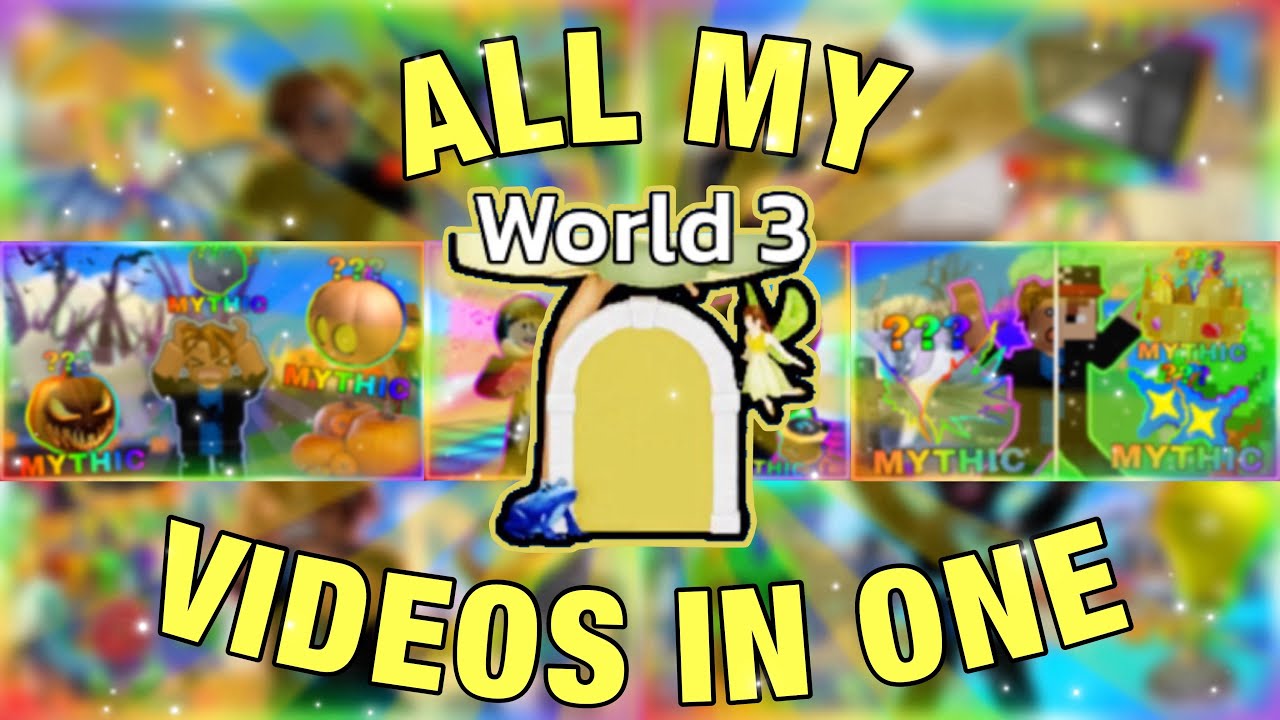 All My World Three Videos in ONE! - Unboxing Simulator - 100% Index Challenge