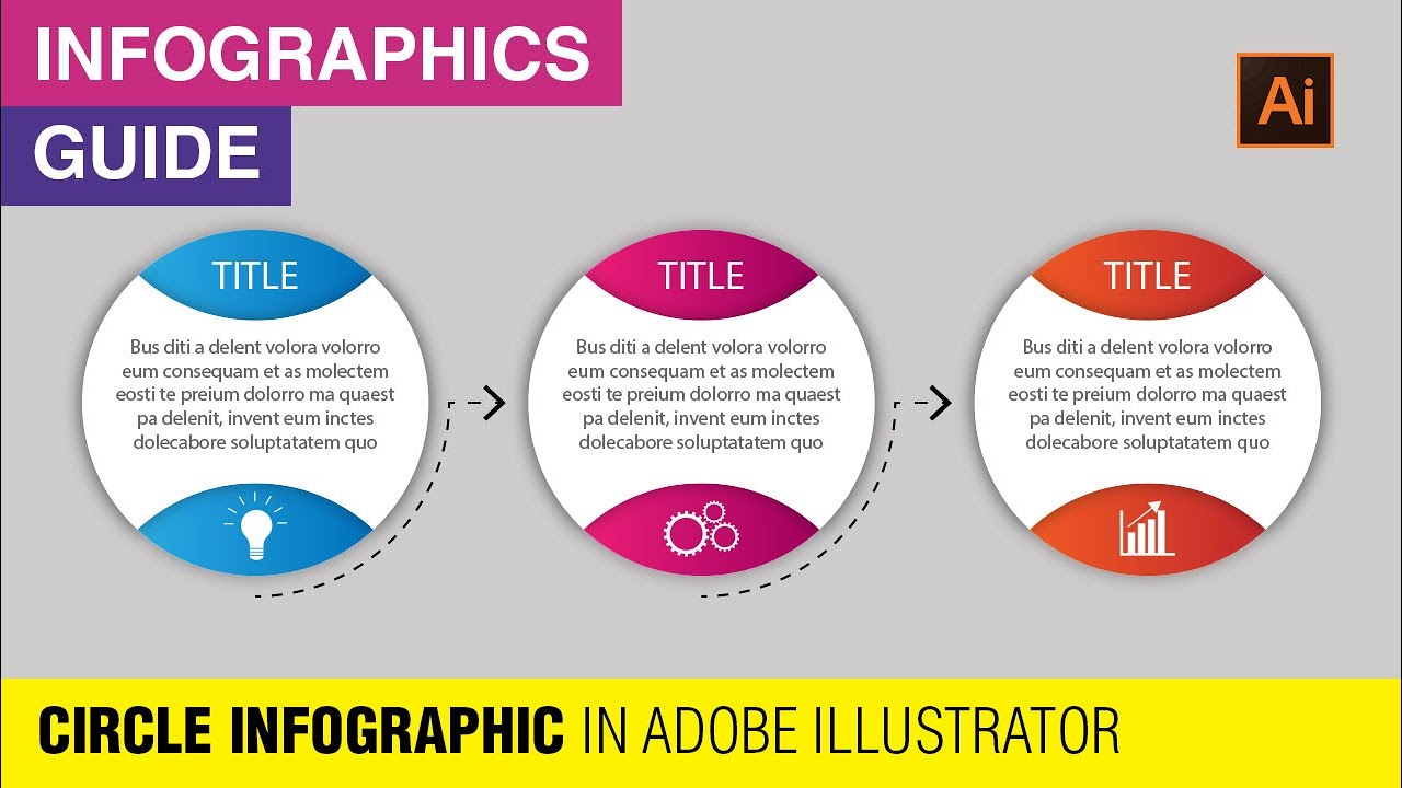 Circle infographic Template | Illustrator Circle Infographic Design