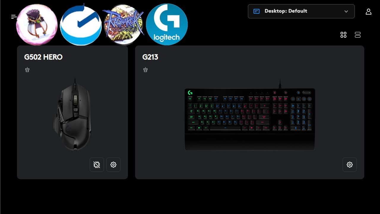 Set Macro Keyboard & Mouse Logitech