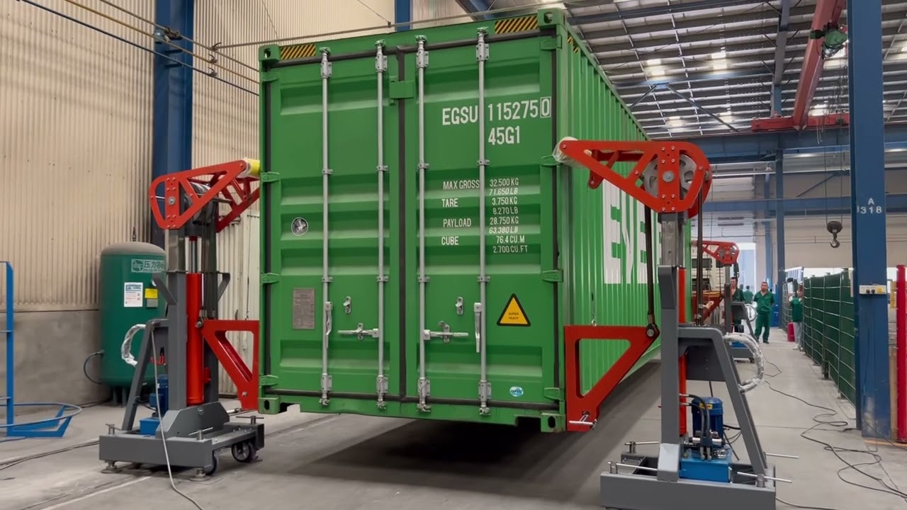 Container handling equipment lifting test, sent to Japan#container lifting equipment