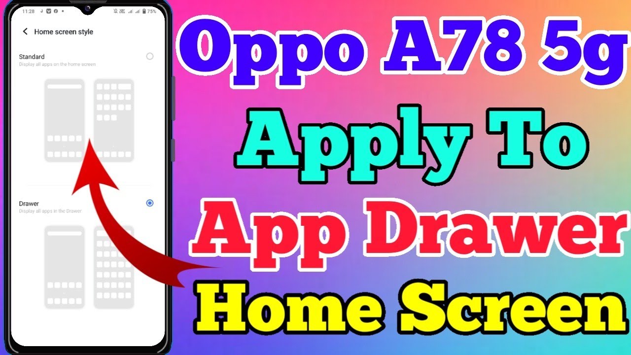Oppo A78 5g App Drawer Setting Kaise On Kare // How To App Drawer Setting On Oppo A78 5g