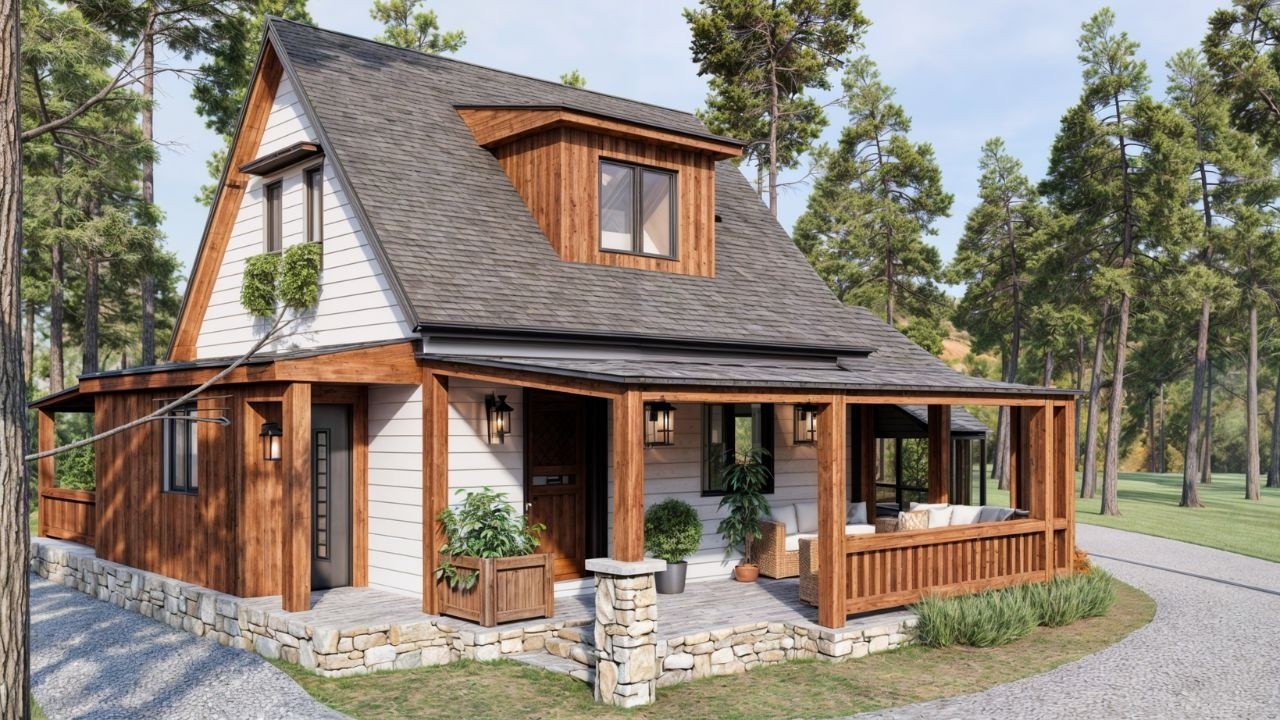 38'x23' (12x7m)  Enchanting Cottage House Ideas: Creating the Perfect Haven for Cozy Living