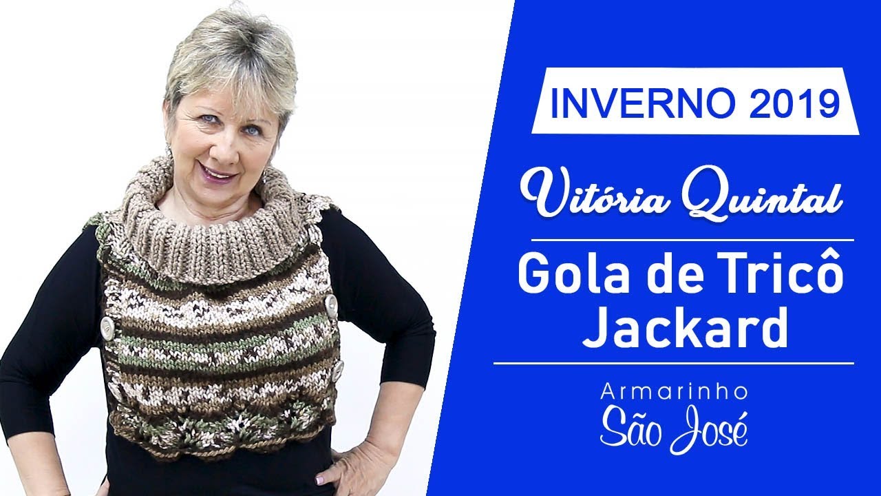 Como Fazer Gola Jackard por Vitória Quintal