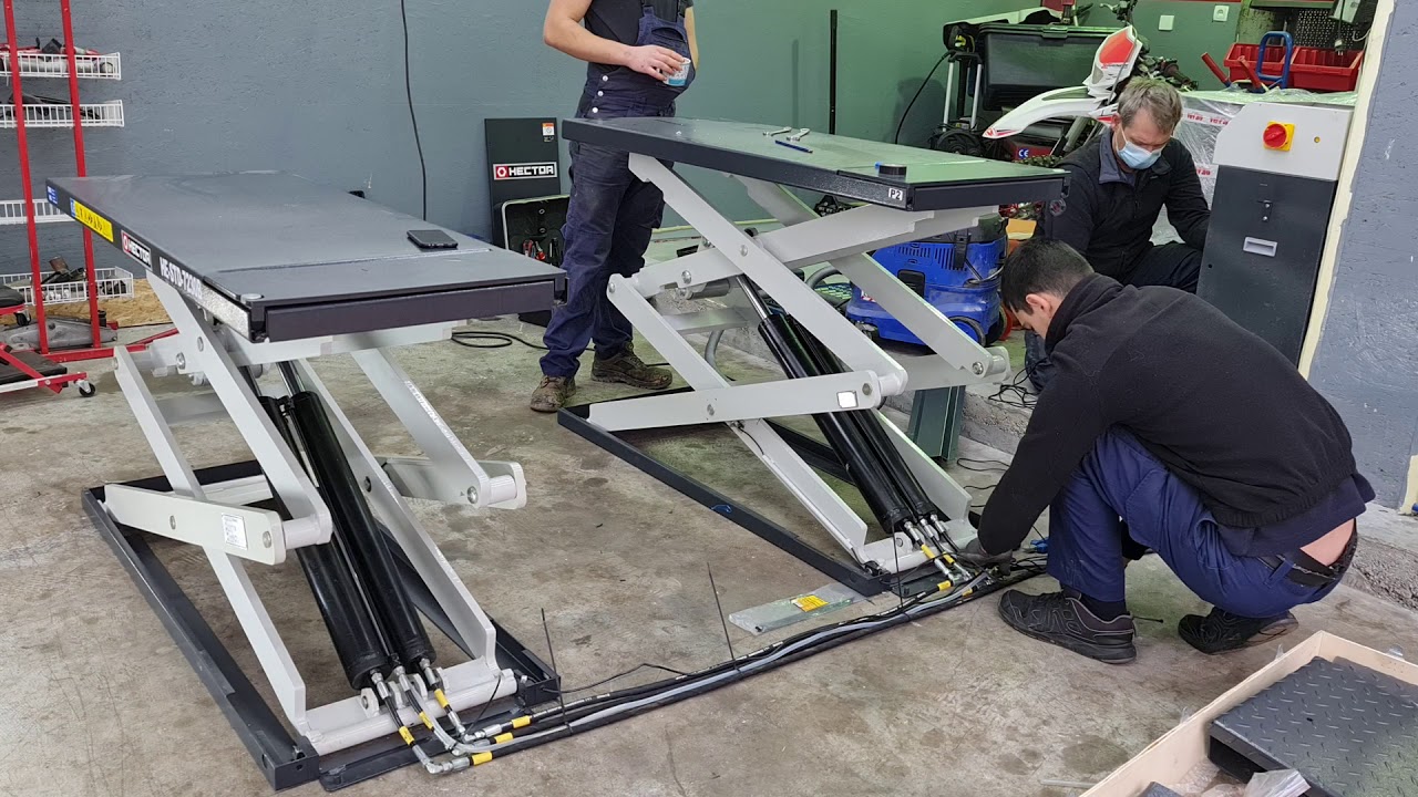 scissor lift install