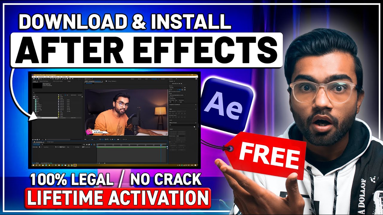 How to Download Adobe After Effects for FREE in PC & Laptop (2026) (No Crack / 100% Legal)