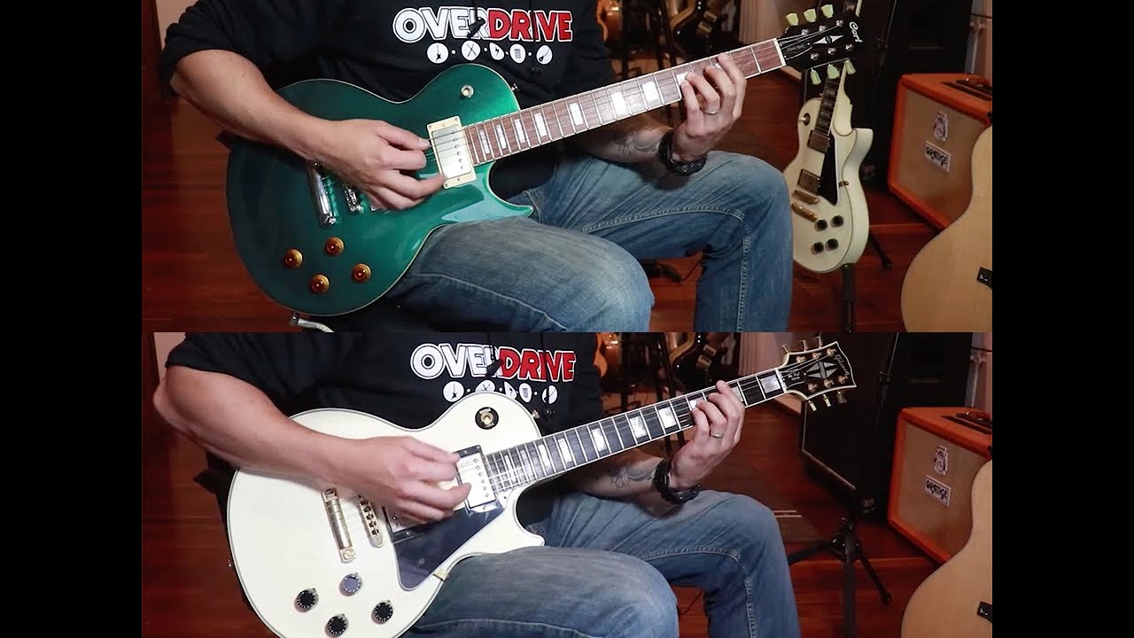 Cort CR200 VS Gibson Les Paul Custom - Overdrive