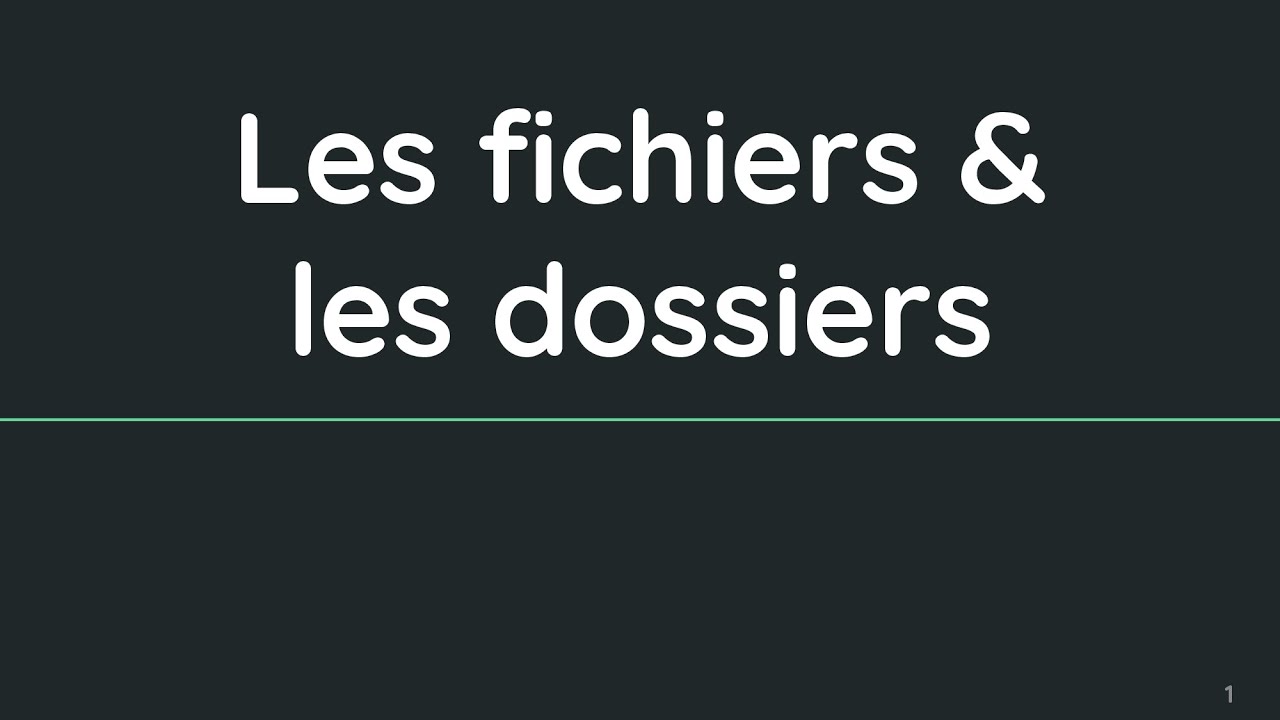 M1101 - CM 2 - Linux - Fichiers & Dossiers