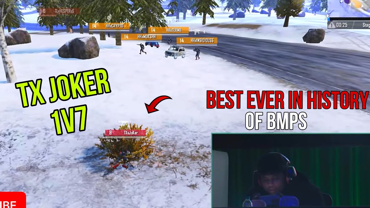 Tx Joker 1vs7 WWCD In BMPS | Joker 1v7 clutch | joker op 1v7 in vikendi | BMPS | ​⁠@SOULJOKER9