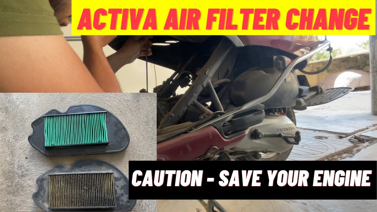HOW TO CHANGE HONDA ACTIVA's AIR FILTER | Honda Activa Gearless scooter maintenance | DIY vehicle