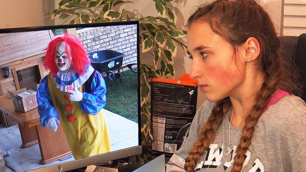 Scary Creepy Clown Takes My iPhone and Breaks it! Hurricane Update