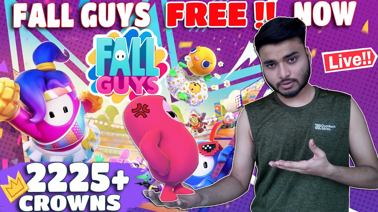 Fall Guys is Free To Play Now - LIVE INDIA (2230+ Crowns) HINDI 🔴
