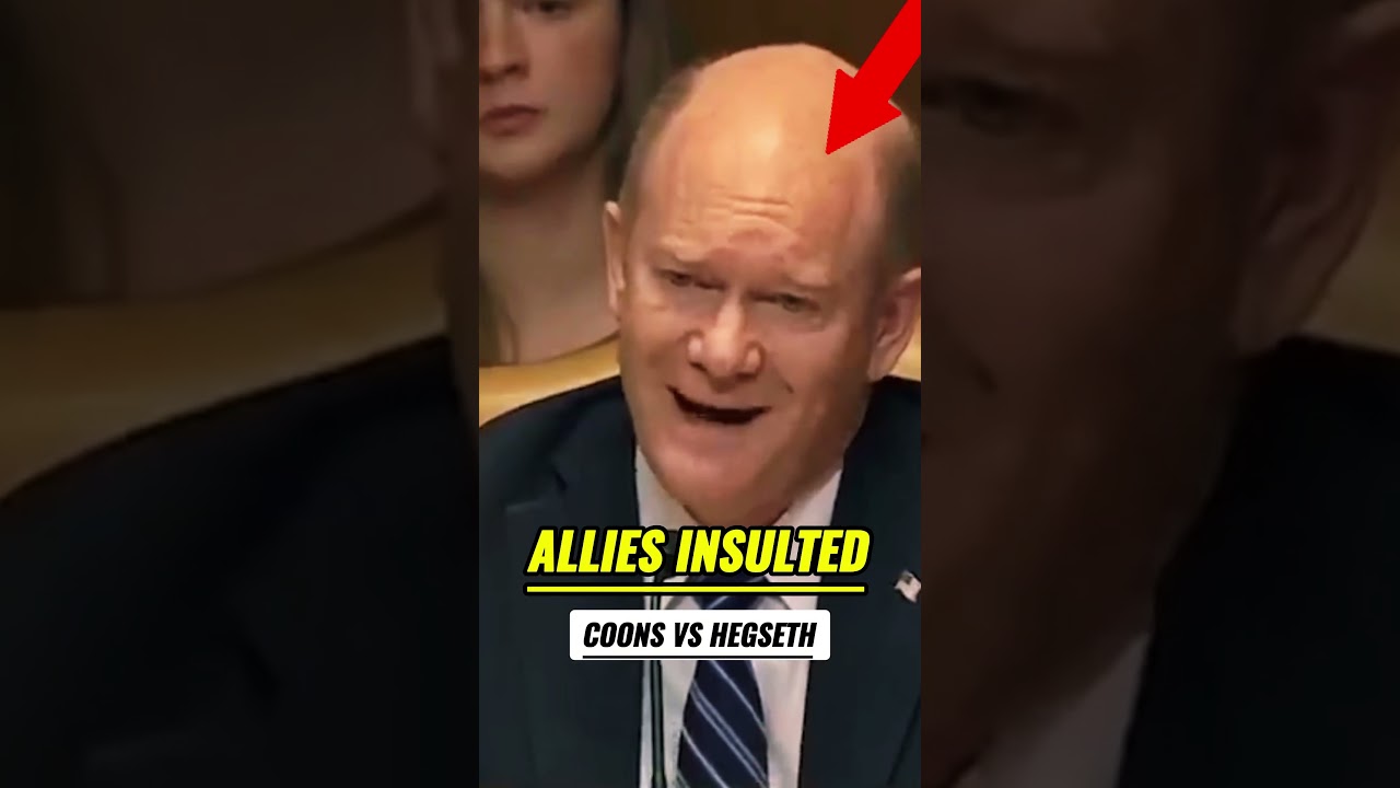 Did Hegseth Just Insult America's Allies? Coons Fires Back in Heated Senate Clash #politics