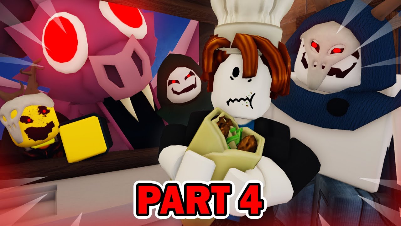 NIGHT SHIFT AT THE FOOD KIOSK IN 99 NIGHTS IN THE FOREST! (Part 4) Roblox Animation