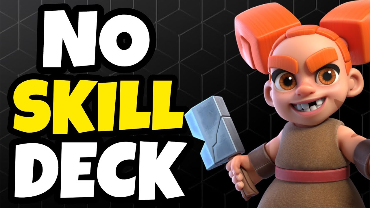 BEST BERSERKER DECK NO SKILL CLASH ROYALE