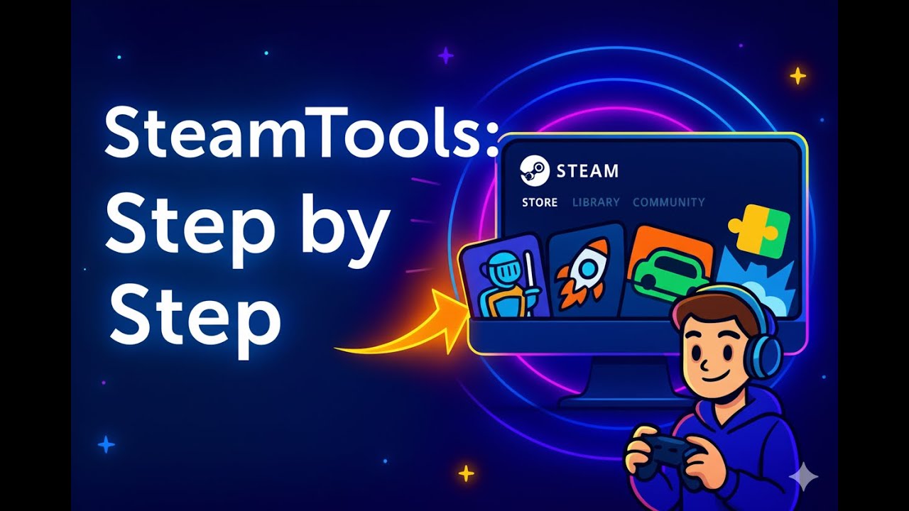شرح أداة Steam Tools 2025 🔥 أضف ألعاب ستيم مجانًا بطريقة قانونية!