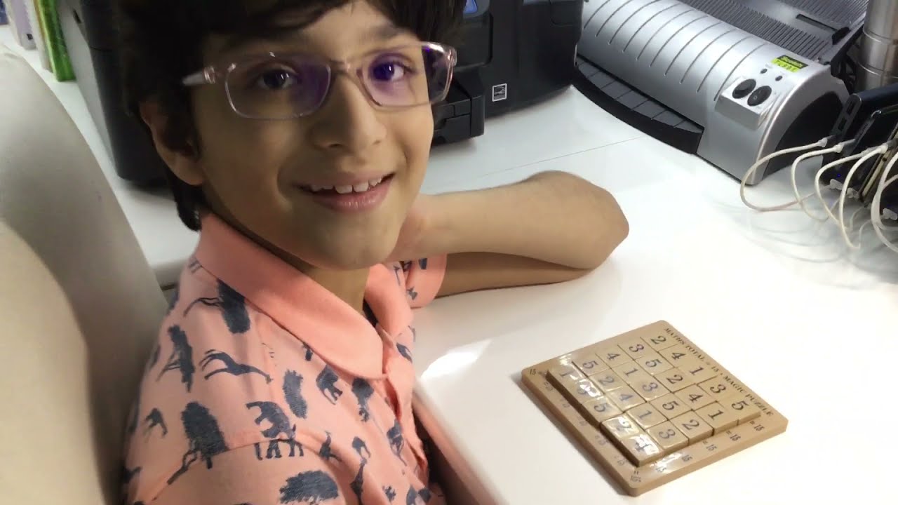 Moksh solves Magic Square Puzzle 5x5