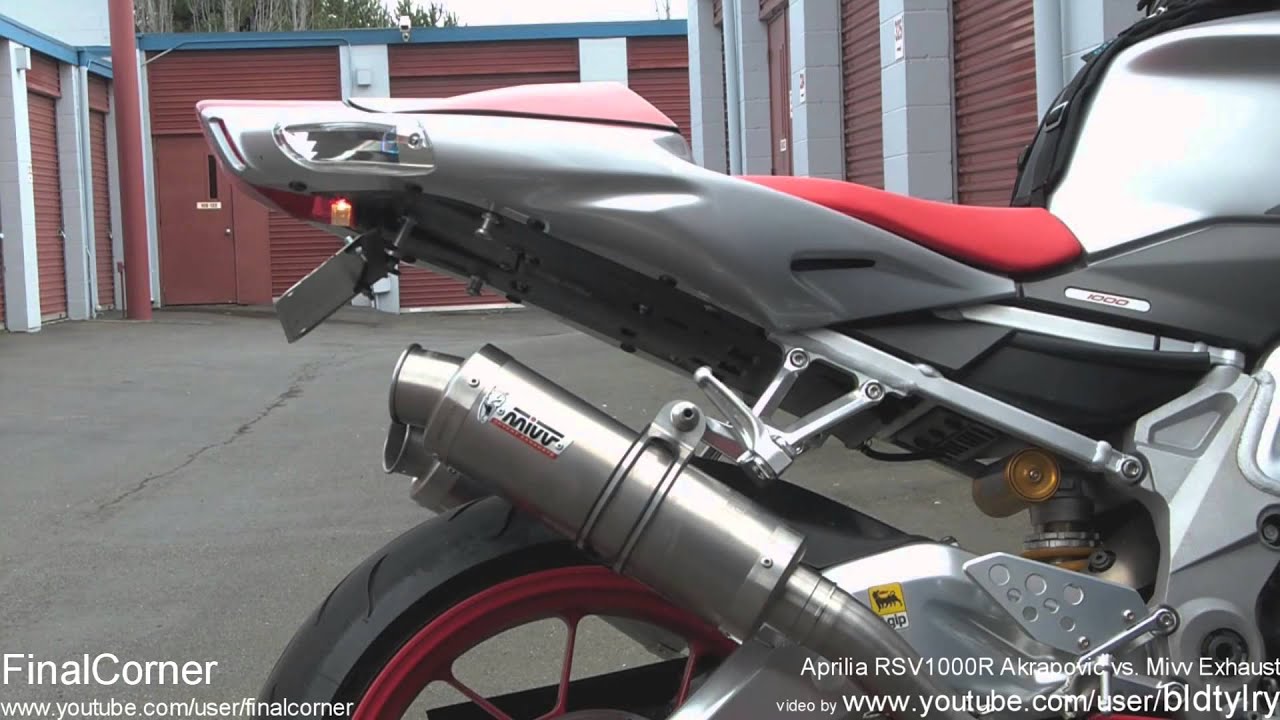 Best Aprilia RSV1000R exhaust sounds