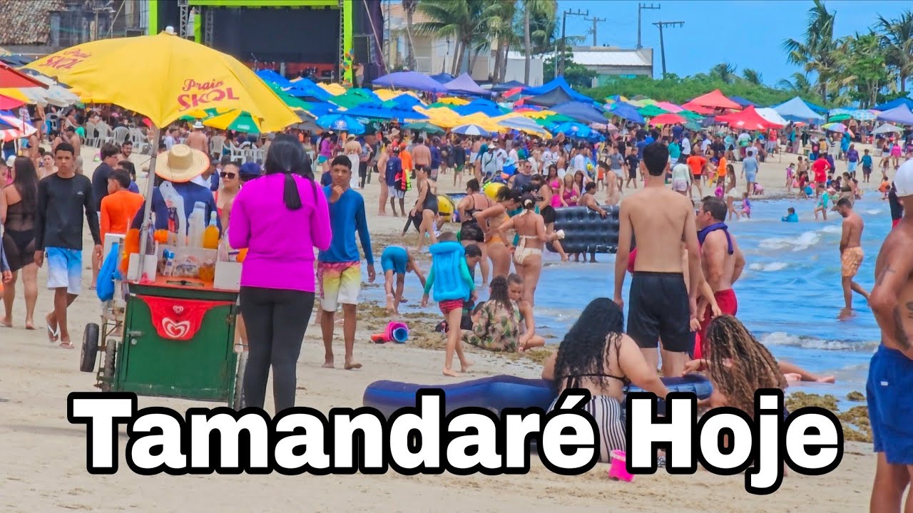 Tamandaré Pernambuco 15 De Fevereiro De 2026 Praias Lotadas No Domingo De Carnaval