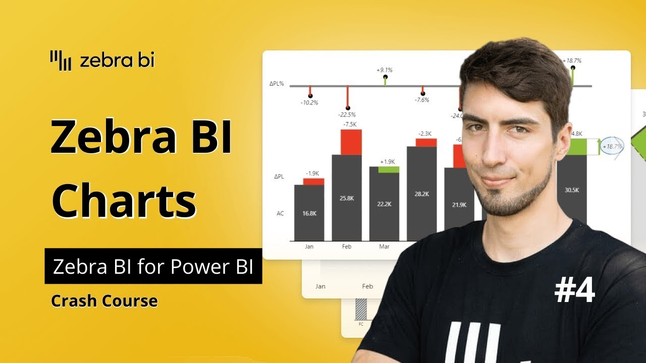 Power BI How To: Start using Zebra BI Charts | Zebra BI Crash Course (Step 4)