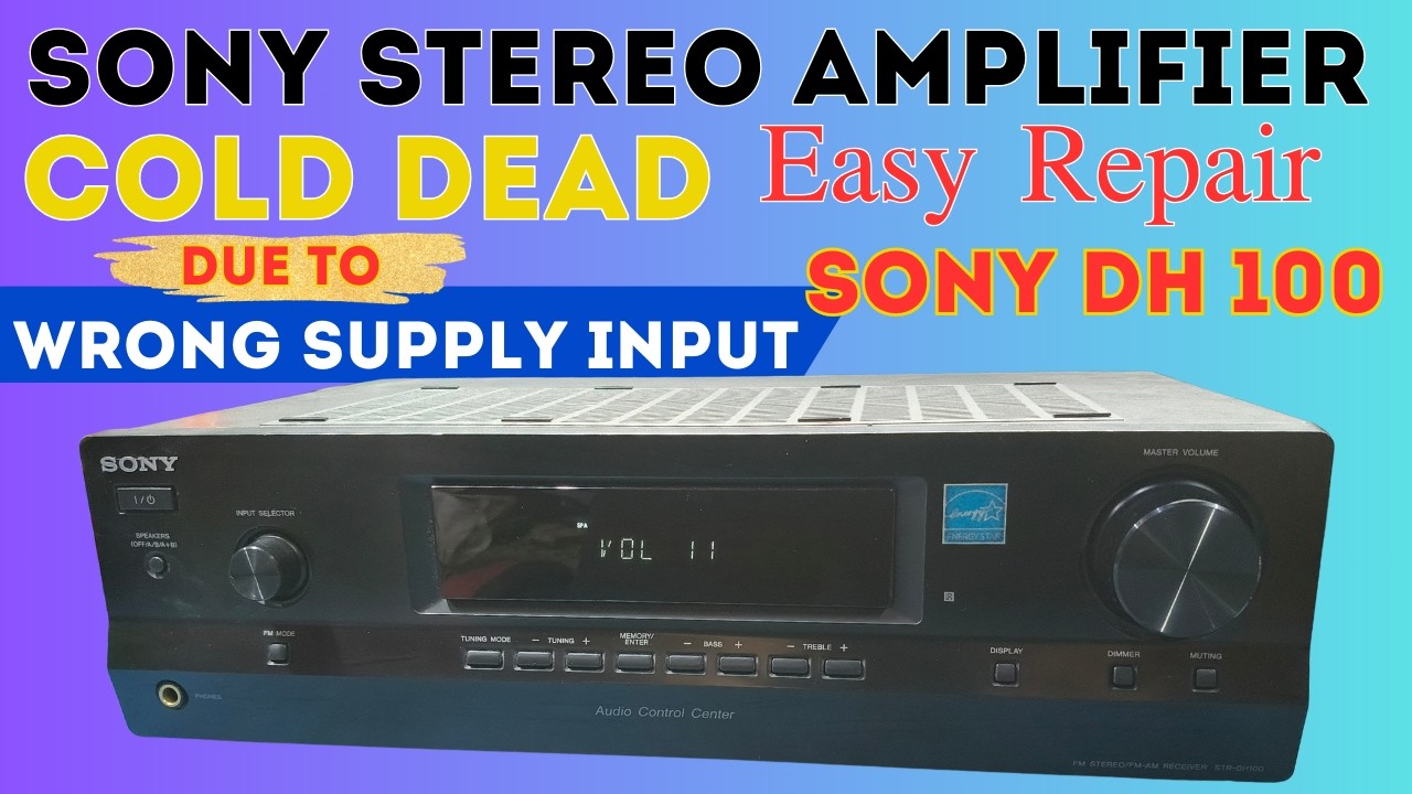 Sony Stereo amplifier Dead Easy Repair
