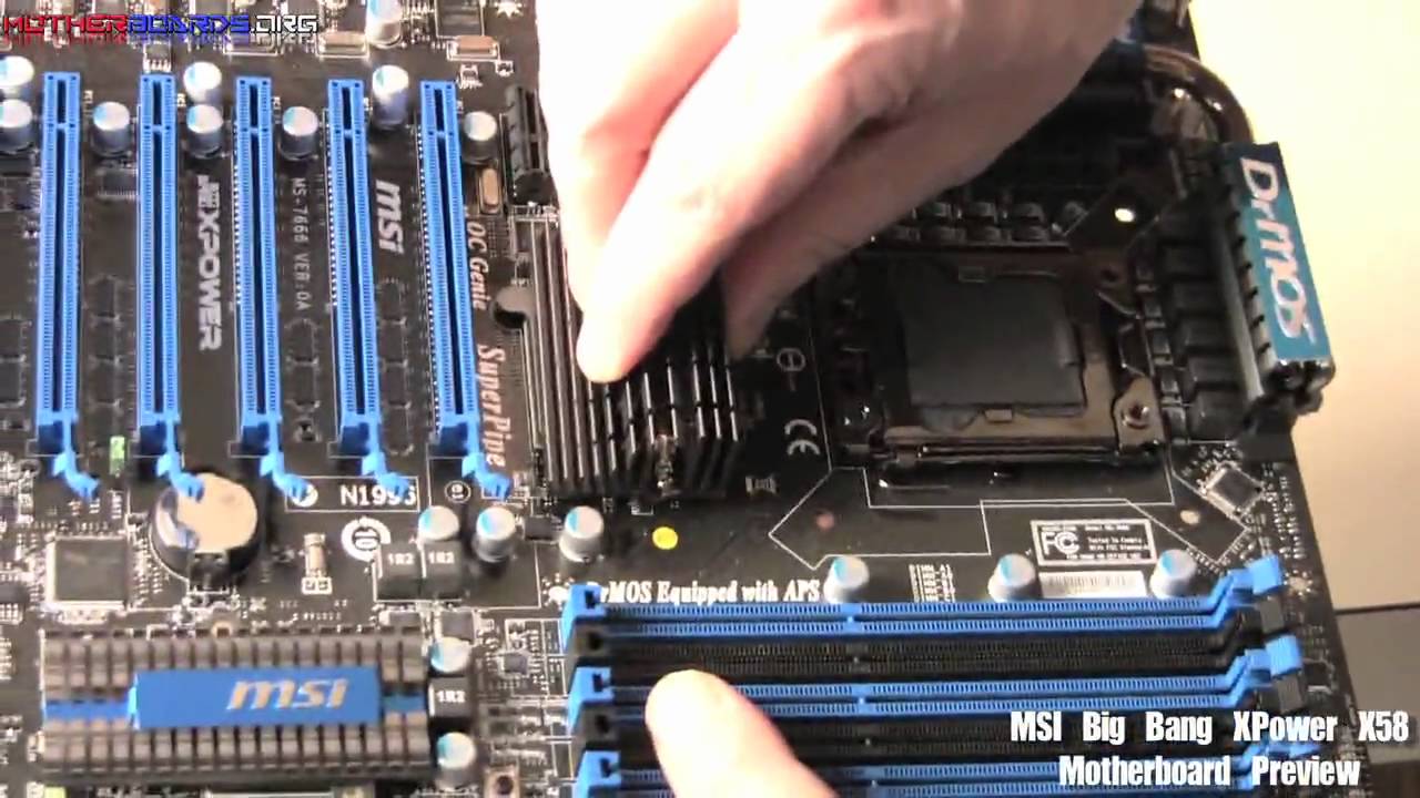 MSI Big Bang XPower X58 Motherboard Preview