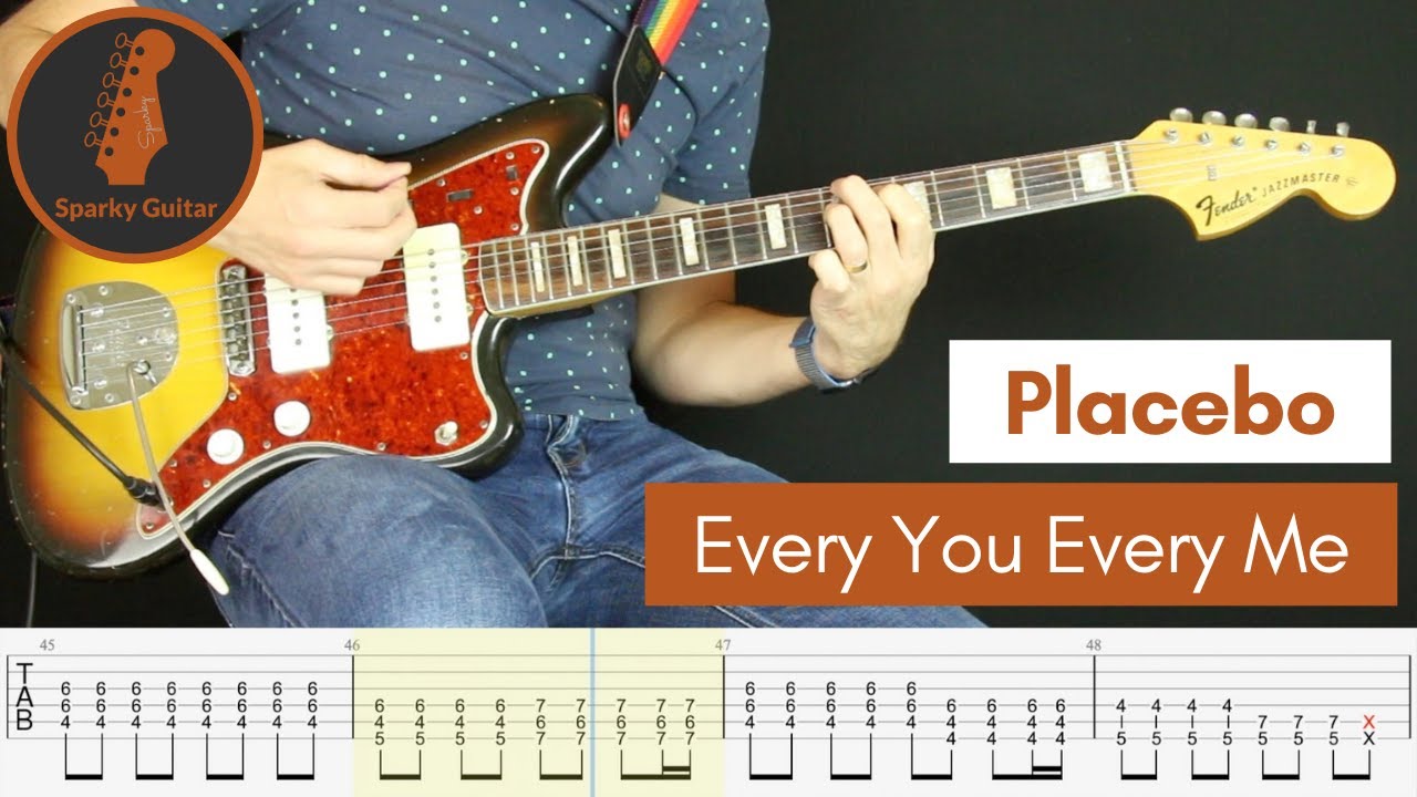 Every You Every Me - Placebo (Guitar Cover #95 with Tabs)