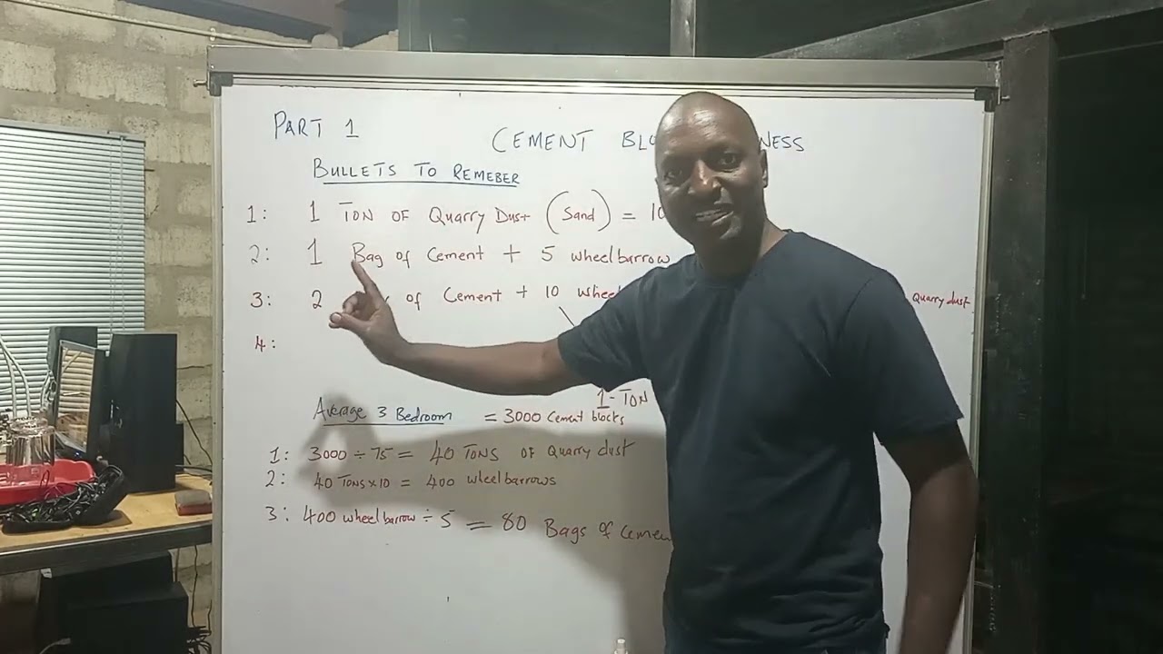 How to Calculate Cement Block Materials #1