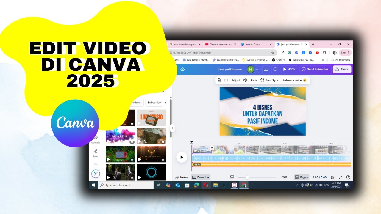 Cara Buat Video Dengan MUDAH Guna Canva (Tutorial Lengkap!)