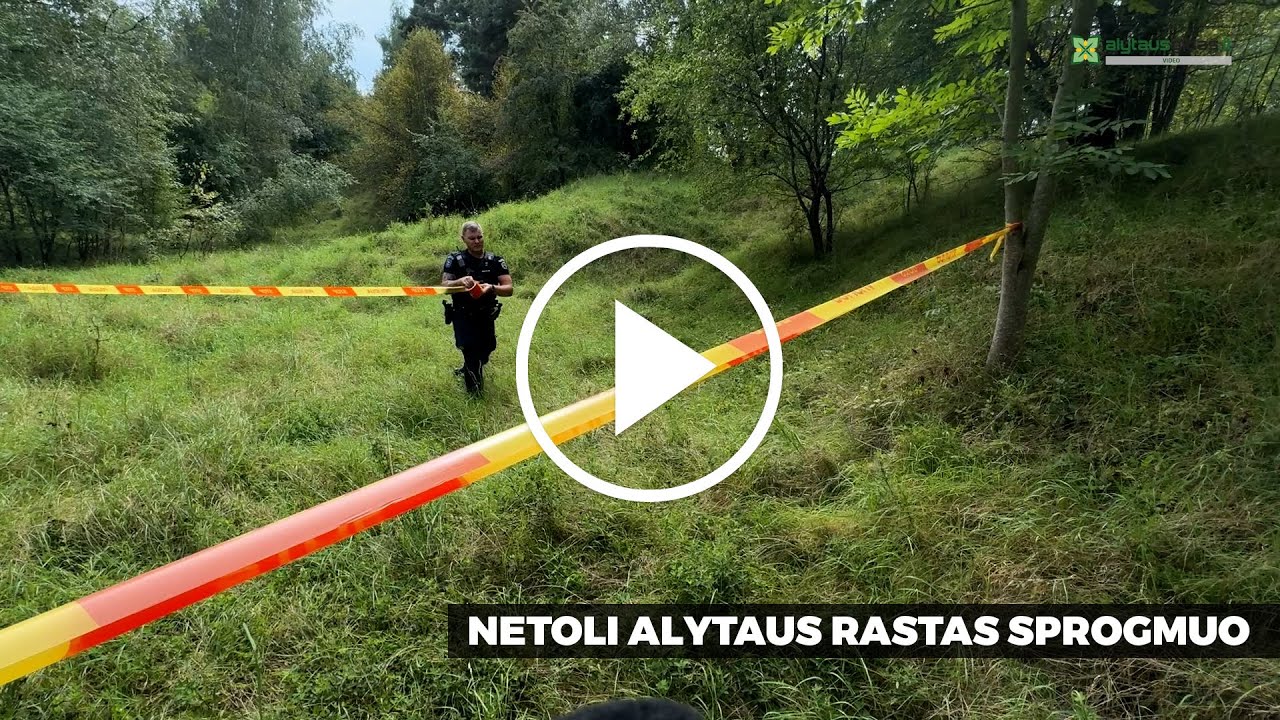Netoli Alytaus rastas sprogmuo