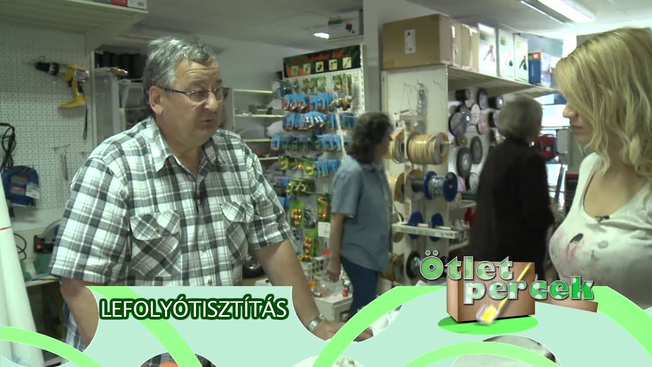 Ötletpercek - lefolyótisztítás