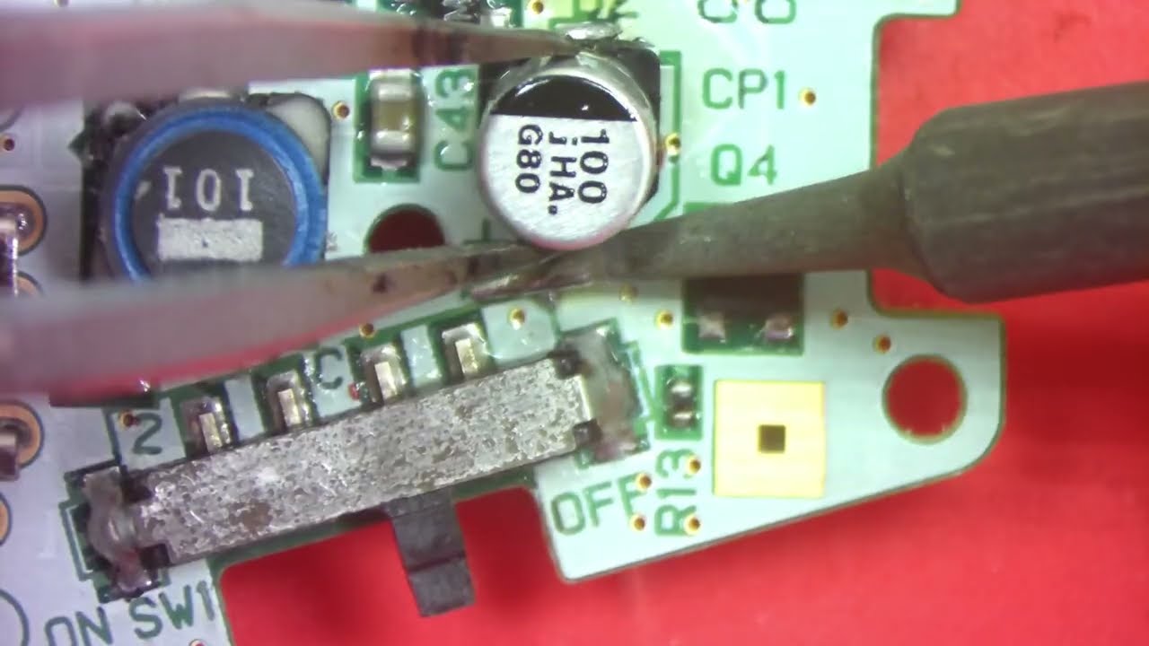Repairing missing solder pads on a GBA