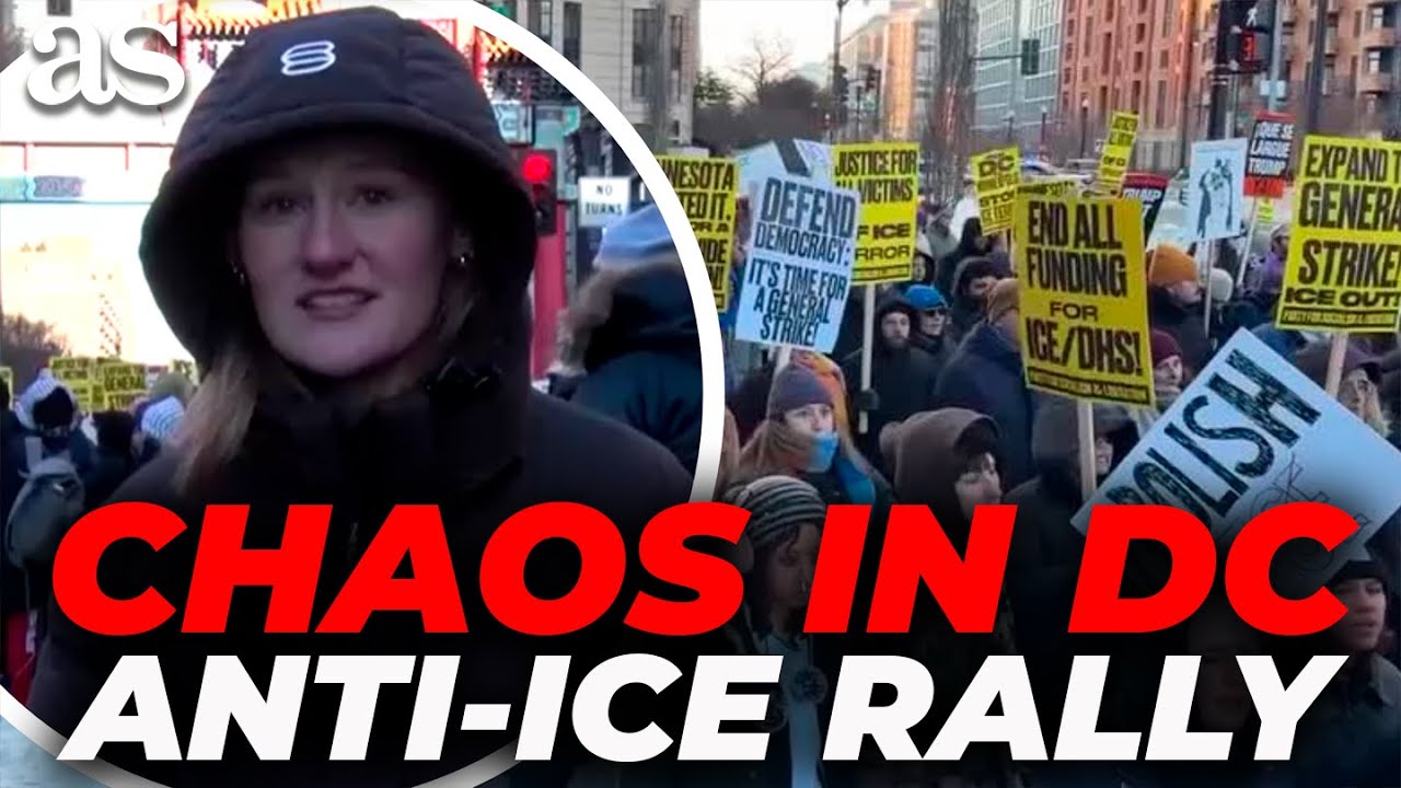 TOTAL CHAOS in U.S.: ANTI-ICE PROTESTERS MARCHED through WASHINGTON DC