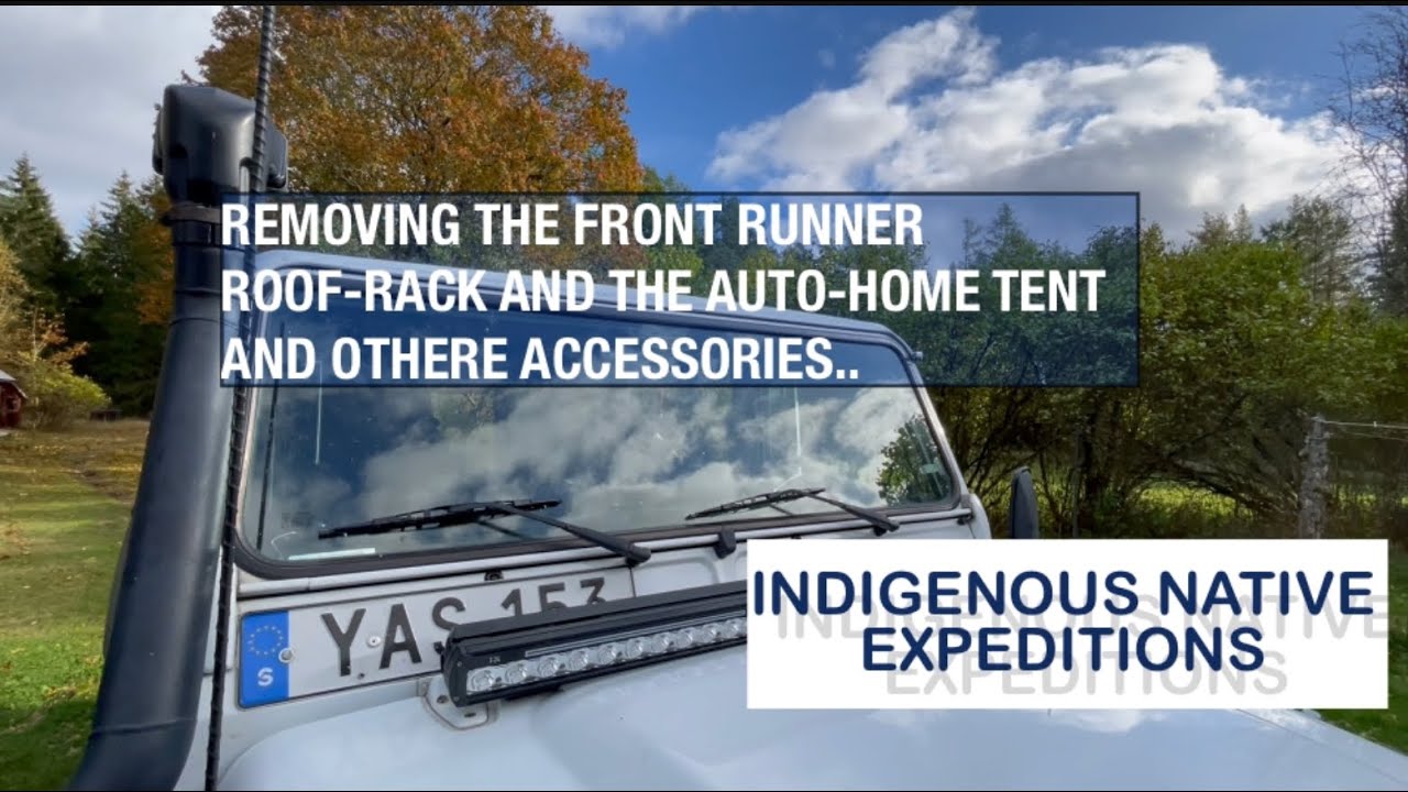 Removing the Front Runner Roof Rack Land Rover Defender 110 PUMA