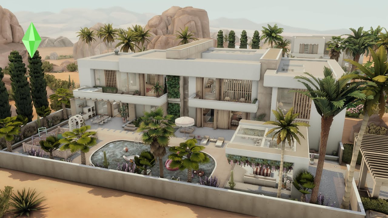Ultra Modern Mega Mansion | The Sims 4 Speed Build