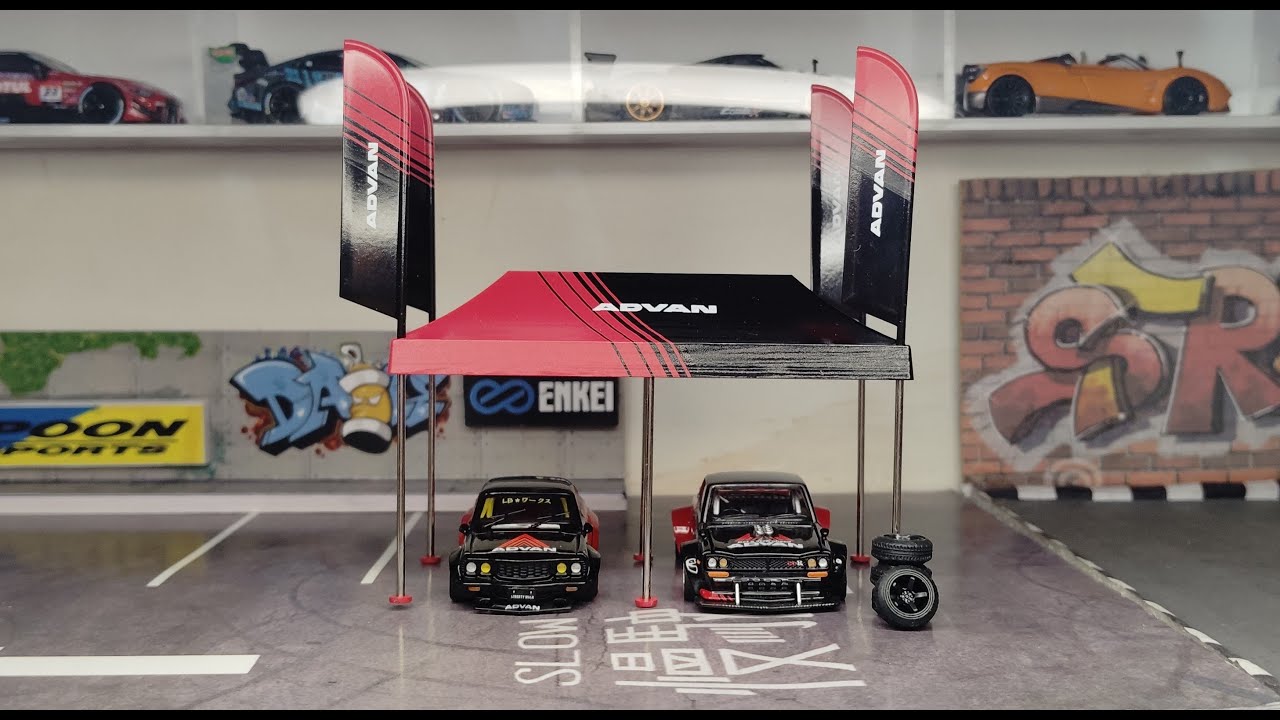 Unboxing Advan Theme cars and paddock #diecast #advan #cars #toycars #automobile #paddockgp #minigt