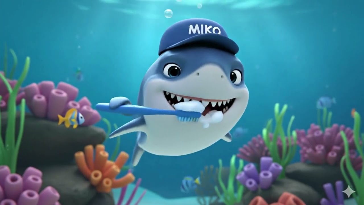 Myj zęby z rekinem Miko! 🦈🎶🪥| Wesoła piosenka dla dzieci