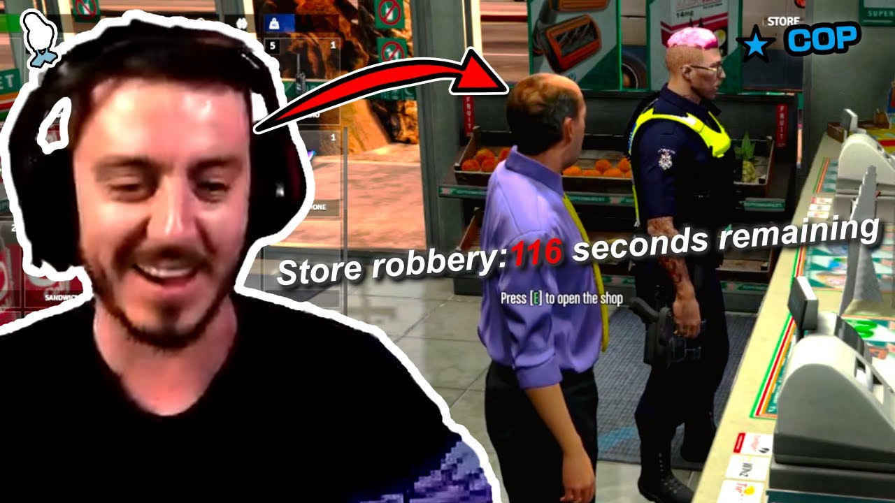 I ROBBED A STORE IN FRONT OF A GTA RP COP... (he had no idea)