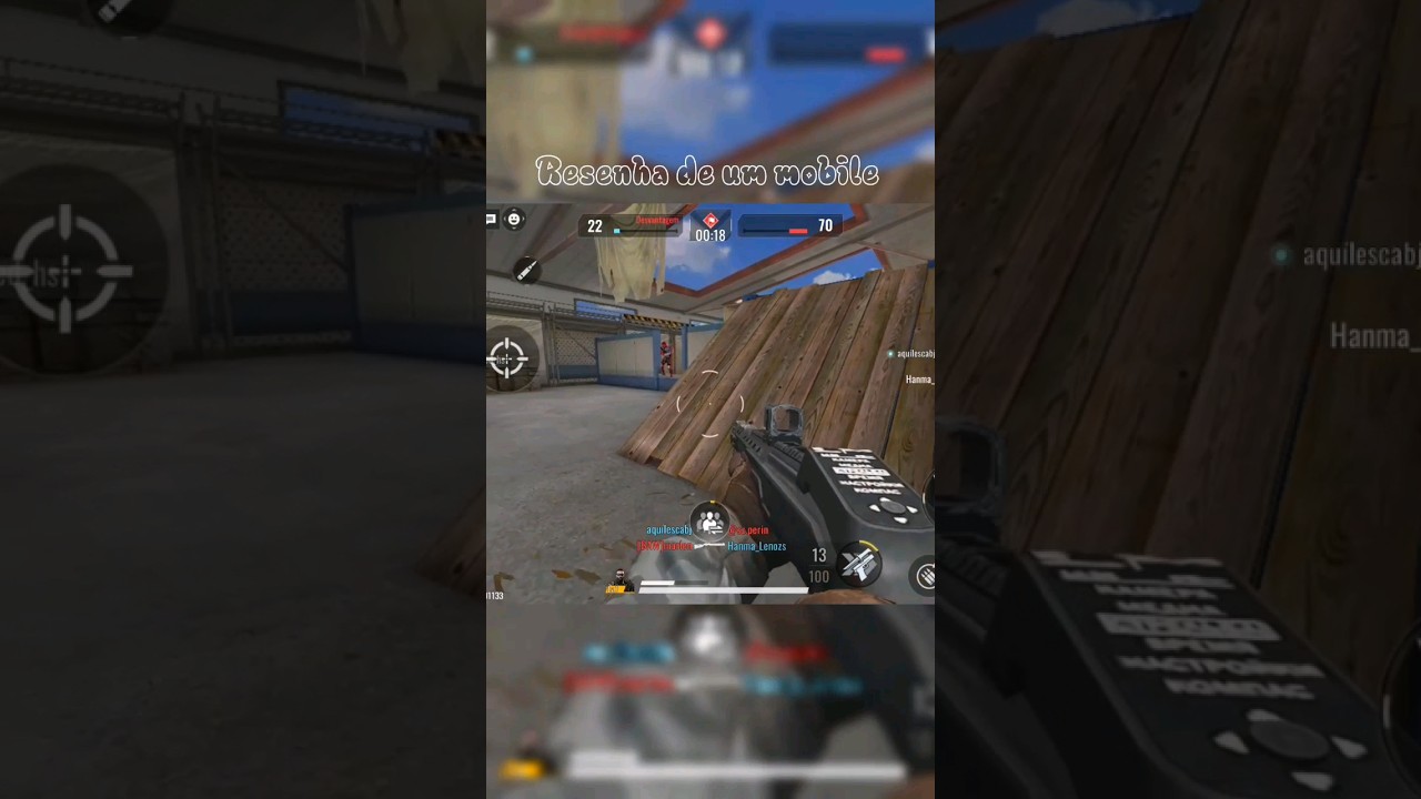 jogando blood strike mobile tentando n&atilde;o morrer