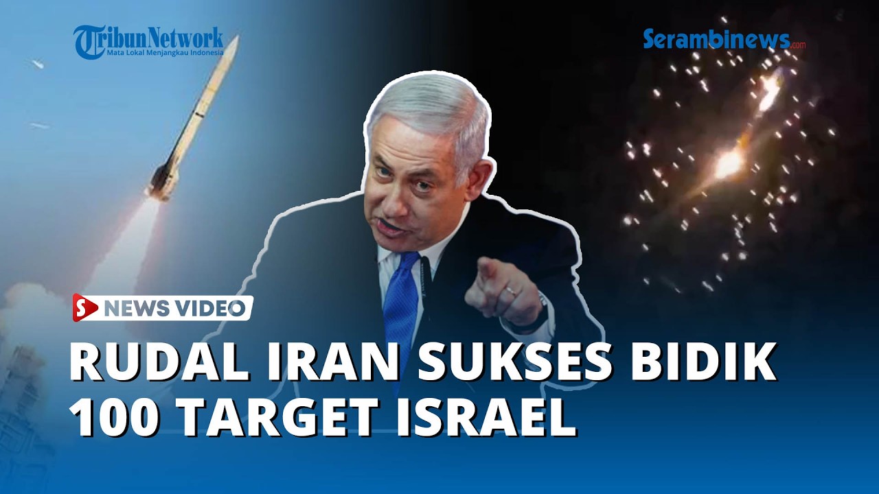 Detik-detik Iran Serang 100 Titik Militer Israel, Iron Dome Diklaim Gagal Menahan Gempuran