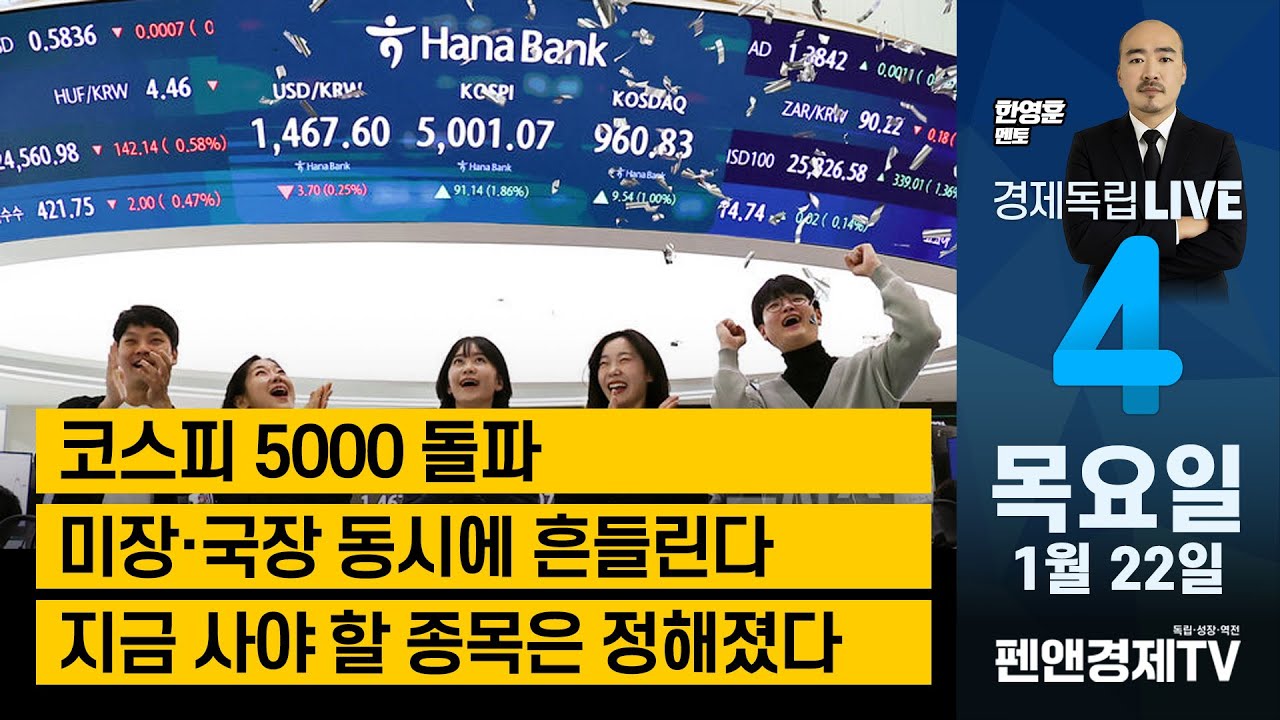 코스피 5000 돌파 / 미장·국장 동시에 흔들린다 / 지금 사야 할 종목은 정해졌다 [ 한영훈 멘토 | 경제독립 4시 ]