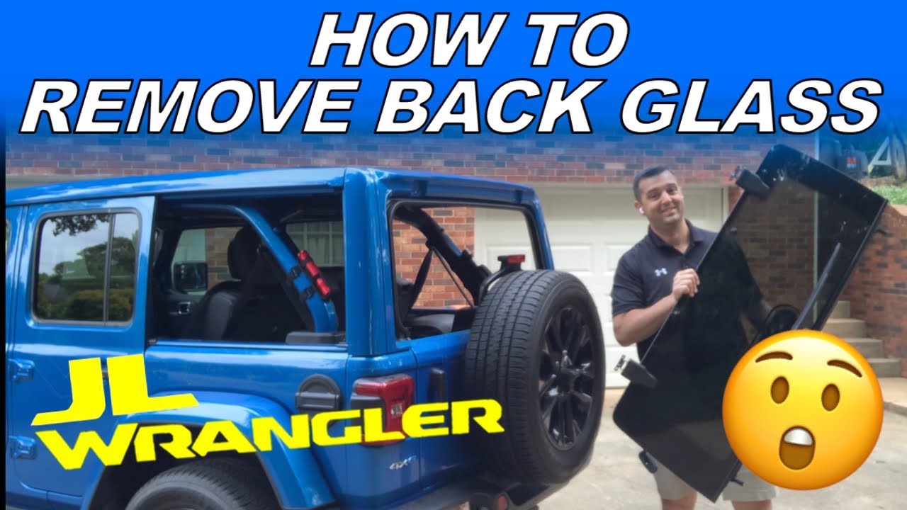 I removed my back glass Jeep Wrangler JL Sky one touch 😲