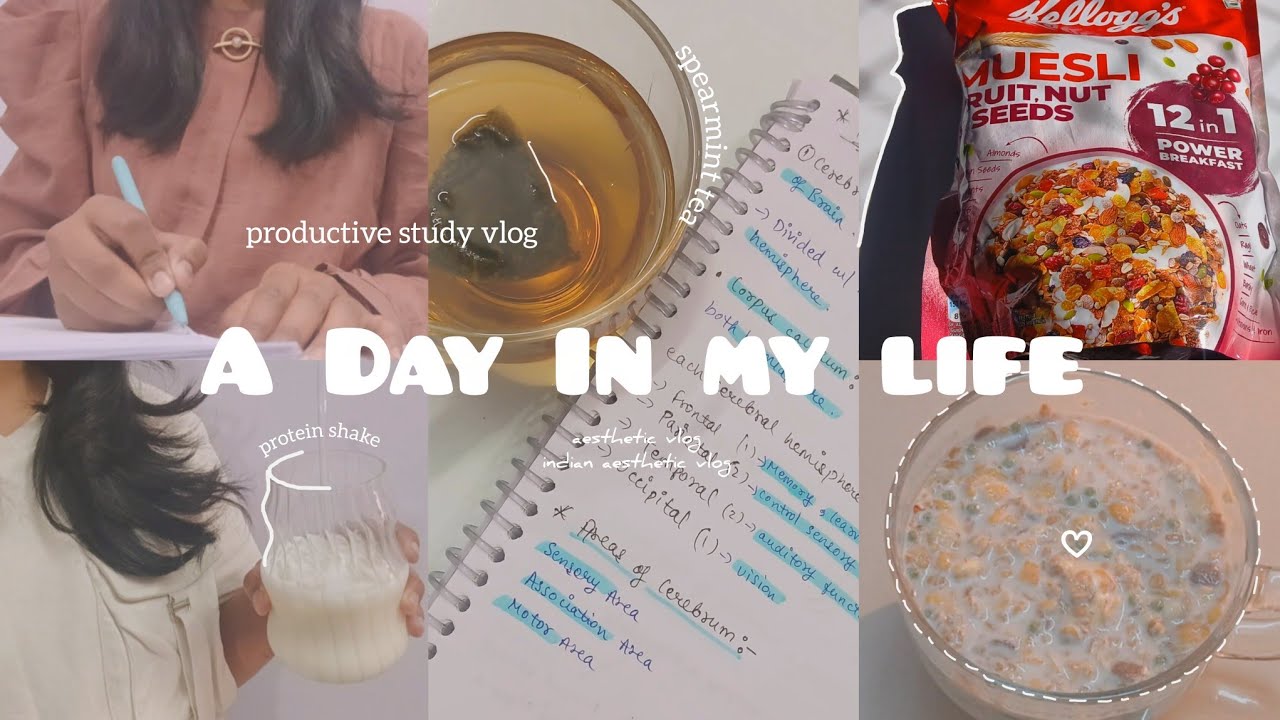 A Day In My Life🌷asmr study vlog , taking notes,coffee| Aesthetic Vlog| Indian Aesthetic Vlog 