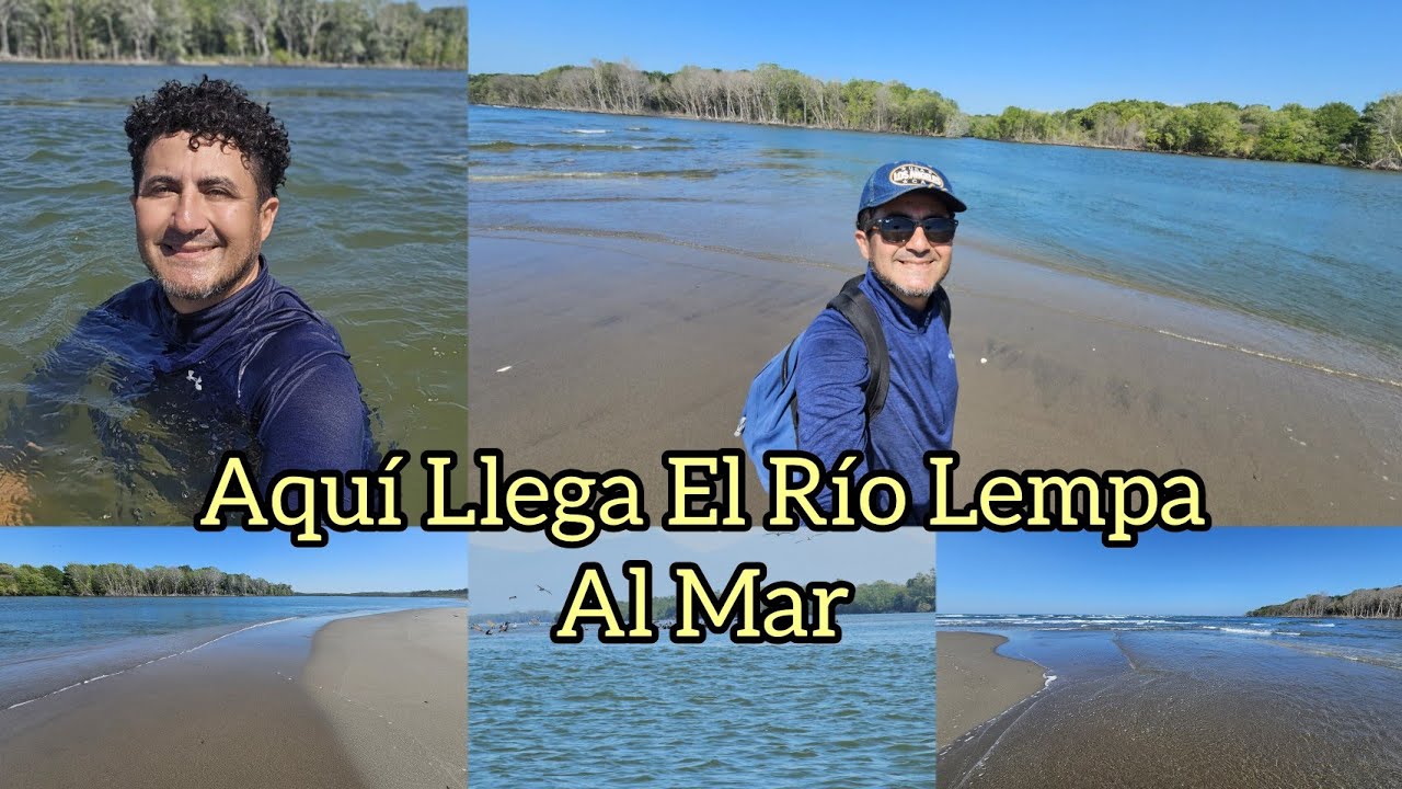 Aquí Desemboca El Río Lempa En EL SALVADOR. Despúes de Recorrer El País.
