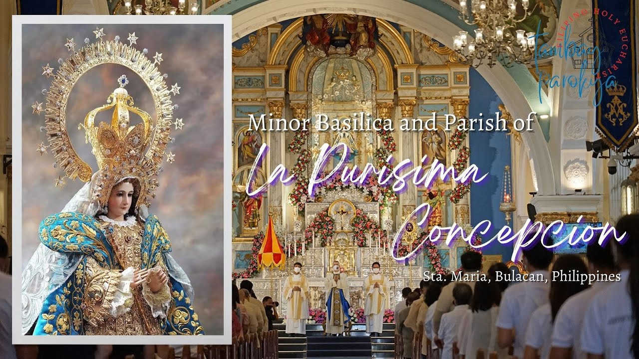 Praying Inside the Church of Minor Basilica and Parish of La Purisima Concepcion de Sta. Maria