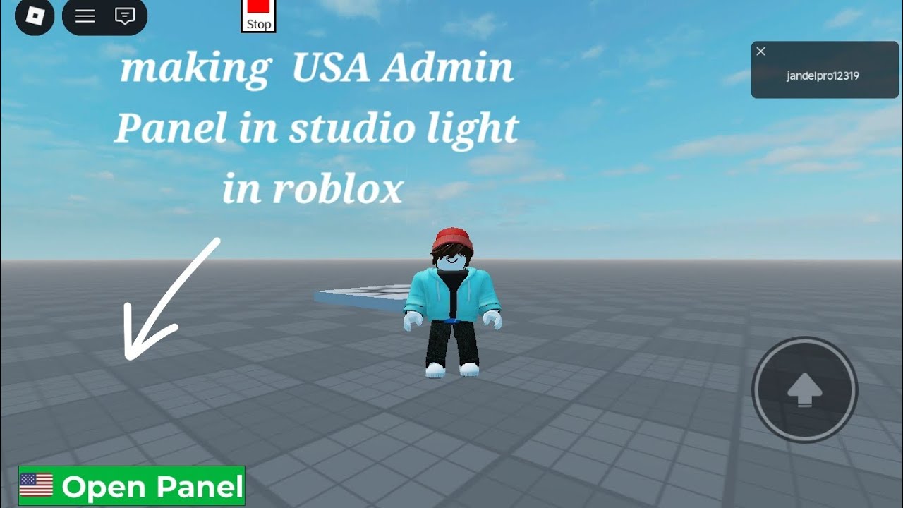 🤩making USA admin panel in studio light in roblox 🤩