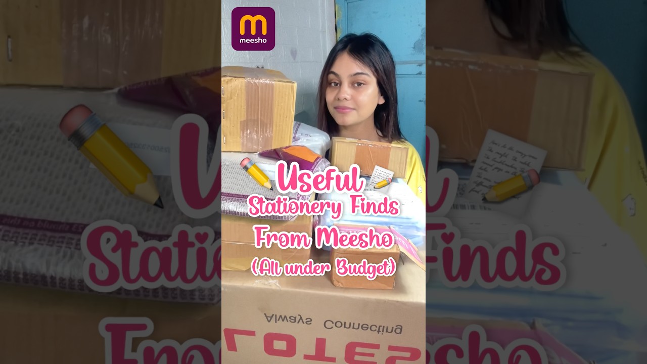 Useful Stationery Finds From Meesho Under Budget! #meeshofinds #meeshoapp #meesho #stationery #fyp