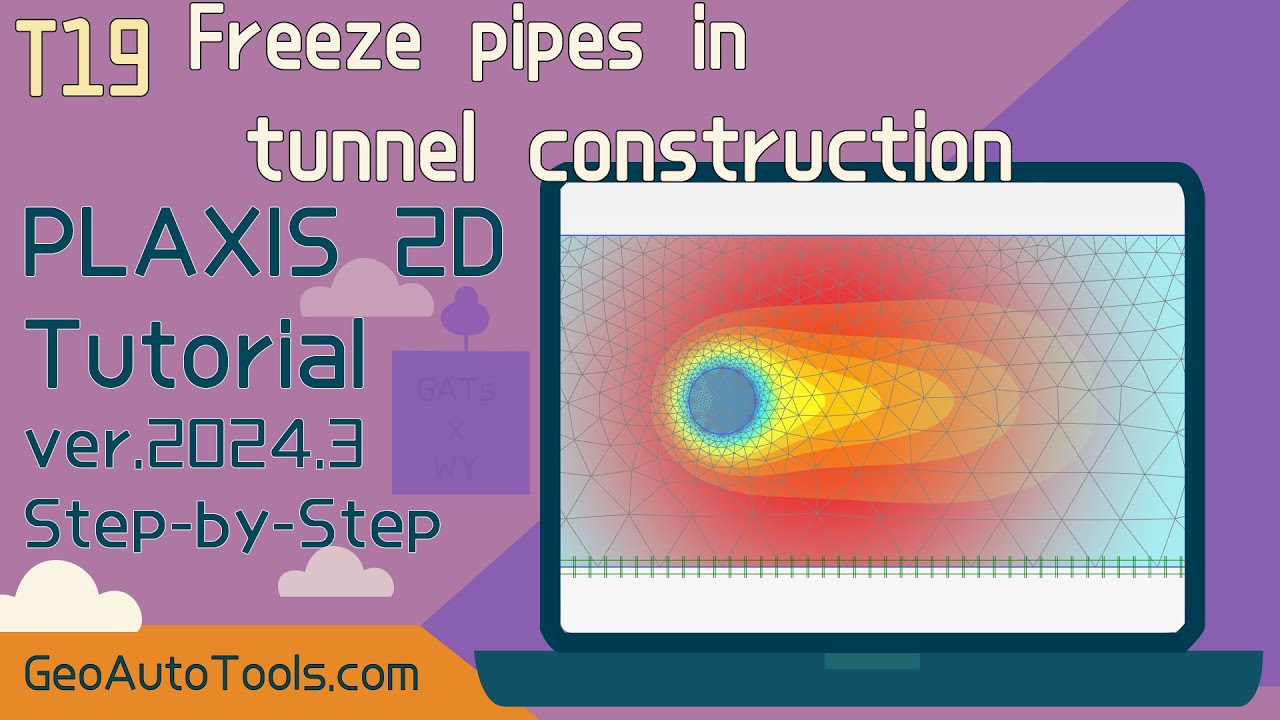 🎥 PLAXIS 2D Tutorial 19 – Freeze Pipes in Tunnel Construction (Step-by-Step)