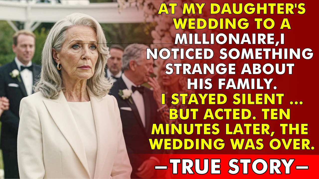 At My Daughter’s Wedding To A Millionaire, I Noticed Something Strange About His Family…