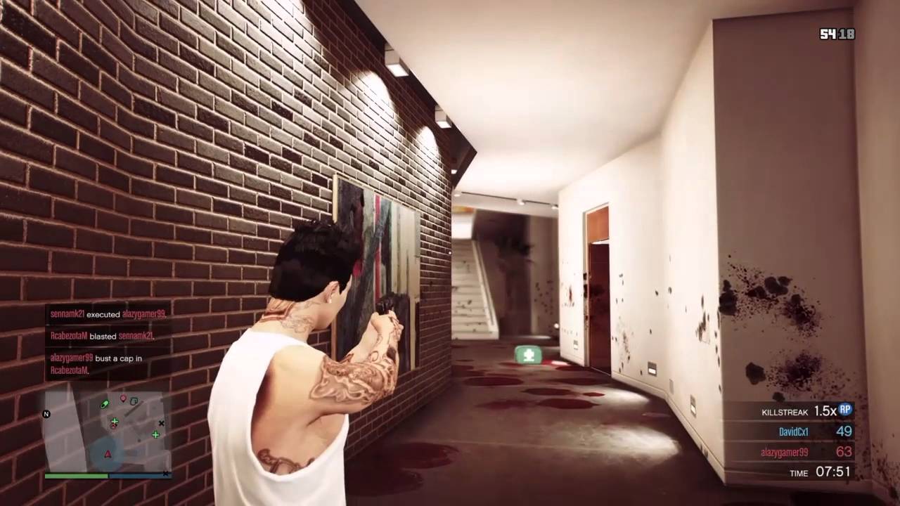Gta 5 Online - Inside Franklin's House Death Match