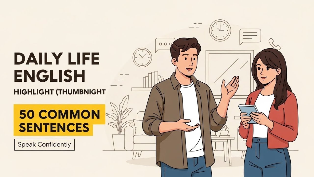 How to Speak English in Daily Life | 50 Very Common Sentences (Live Your English)